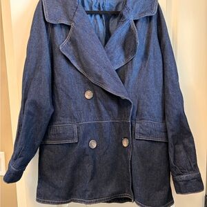 Free People Denim Car Jacket